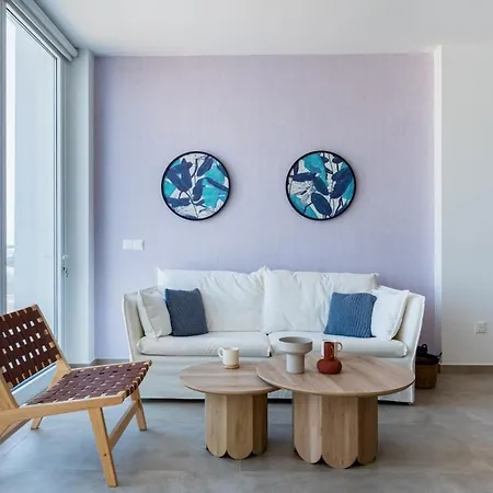 Blu Horizon - Stylish Living With Pool & Balconies In Protaras Lägenhet *