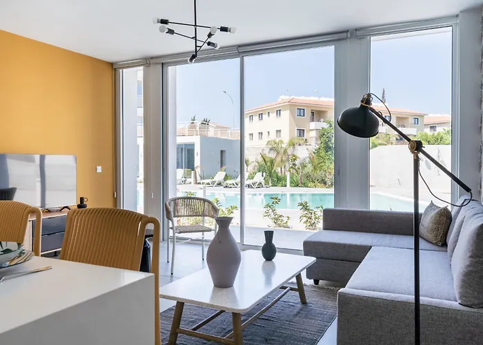 Blu Horizon - Stylish Living With Pool & Balconies In Protaras Apartmán *